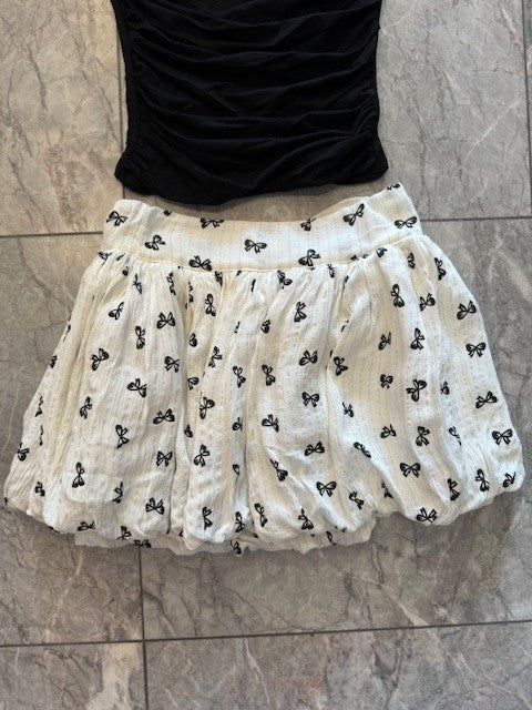 FBZ White Bow Skirt