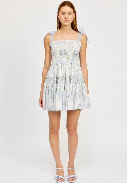 ES Blue Floral Dress