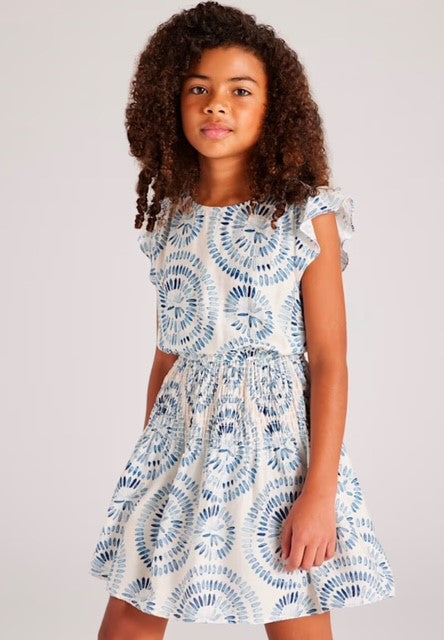 MAY Blue Print Dress