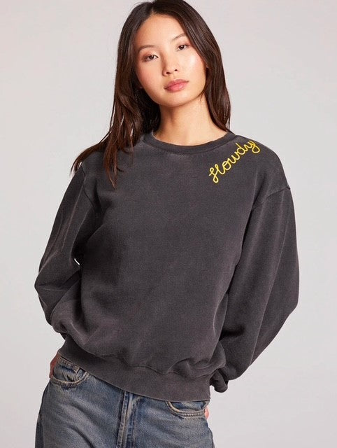 CH Washed Black Howdy Sweatshirt