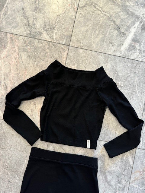 KA Black Long Sleeve Top