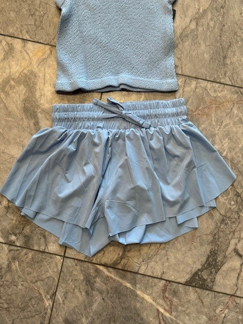 SU Baby Blue Flyaway Short