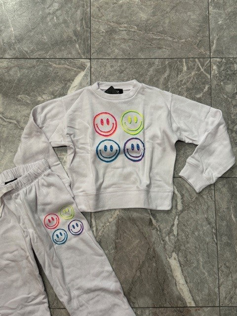 FBZ White Smiley Sweatshirt