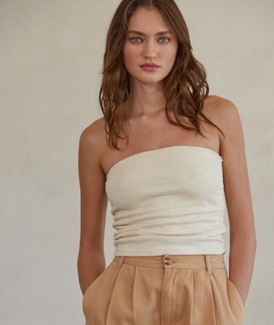 BT Cream Tube Top