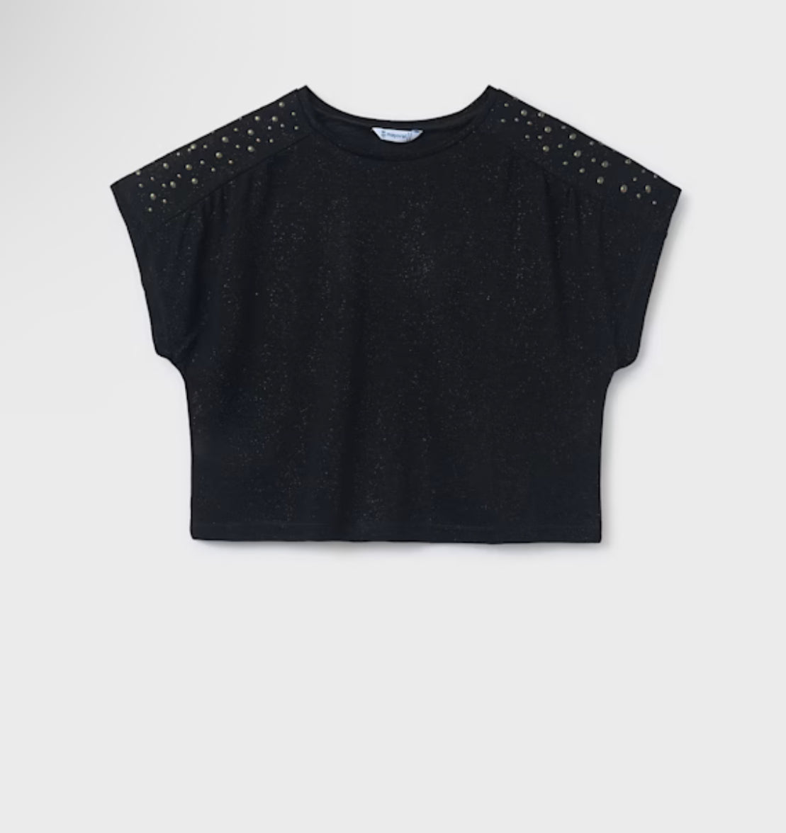 MAY Black Top With Studs