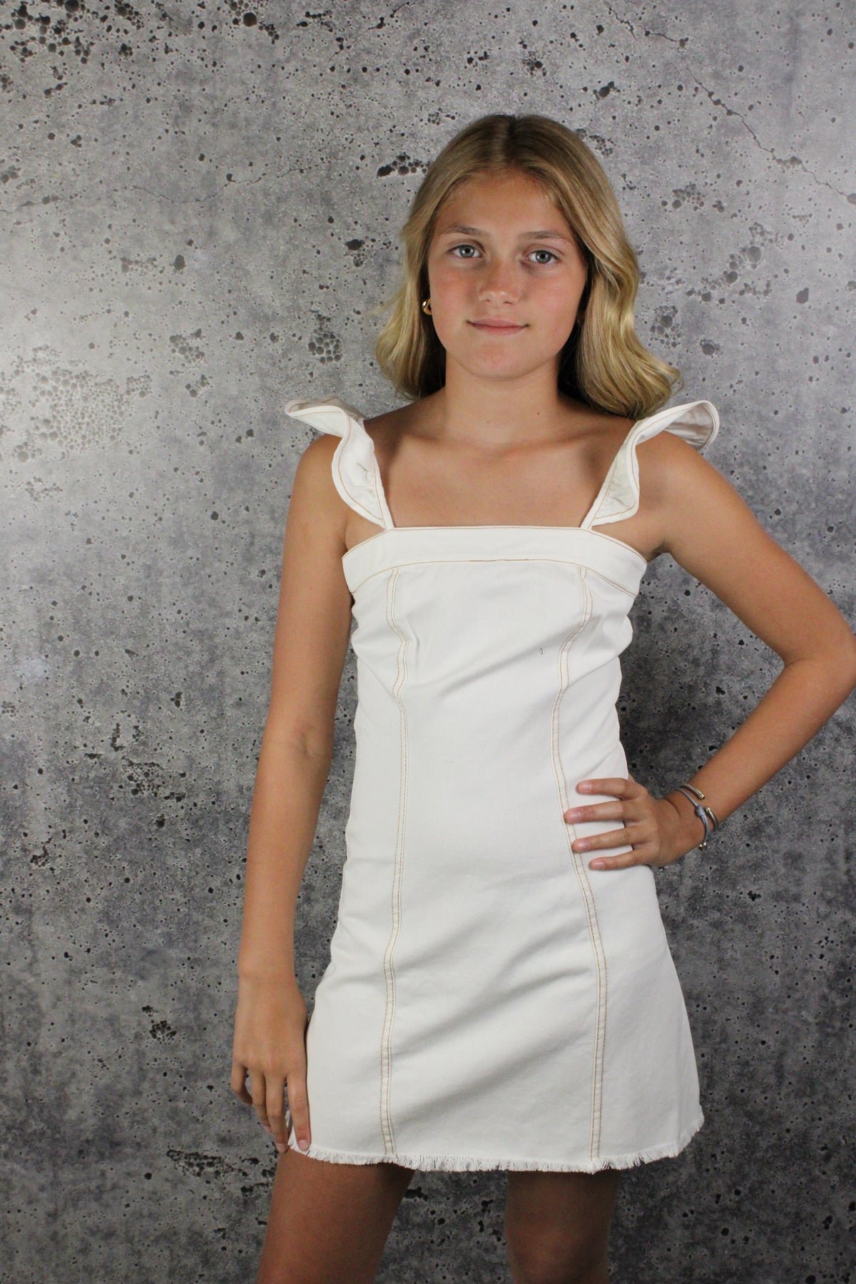 IS White Denim Dress