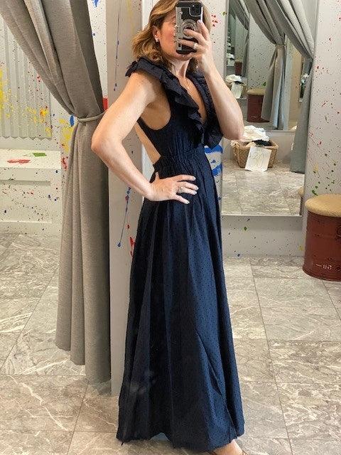 SU Navy Maxi Dress - IF SO 