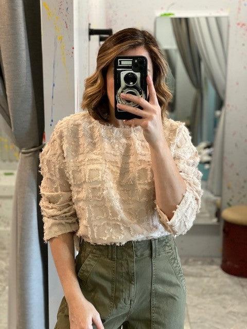 FR Beige Fuzzy Top - IF SO 