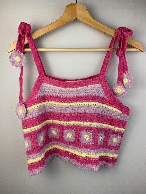 VJ Pink Crochet Top - IF SO 