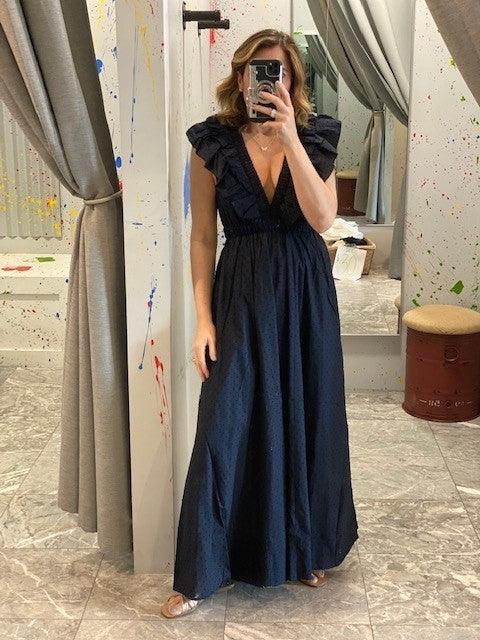 SU Navy Maxi Dress - IF SO 