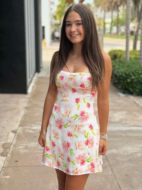 AS Pink Floral Dress - IF SO 