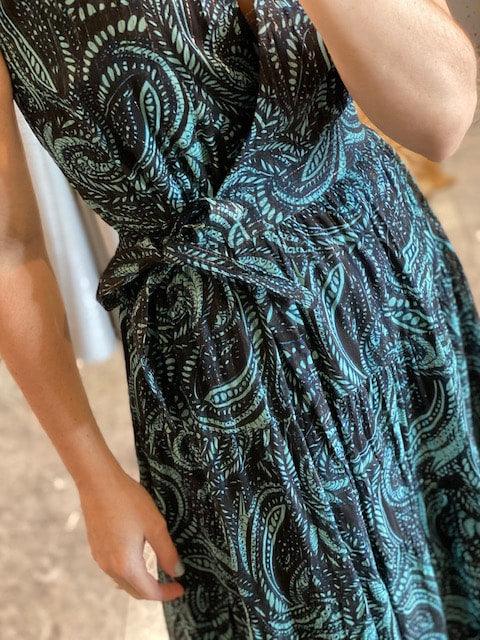 KG Blue/Black Maxi Dress - IF SO 