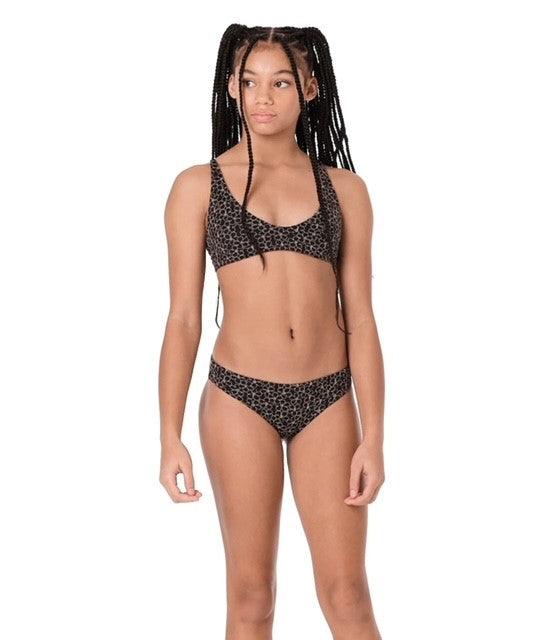 SUB Black Floral Embroidered Bikini Set - IF SO 