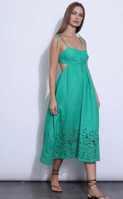 KG Kelly Green Midi Dress - IF SO 