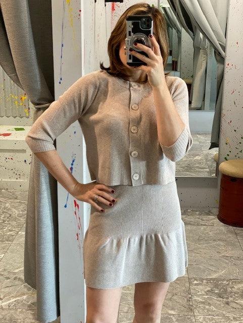 SU Mocha Knit Skirt - IF SO 