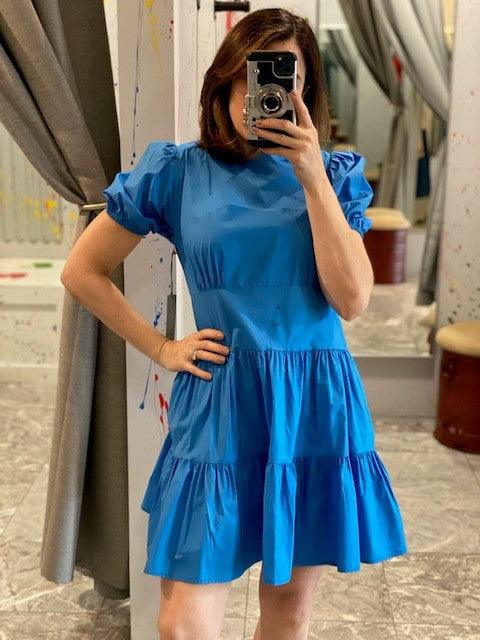 TA Blue Tiered Dress - IF SO 