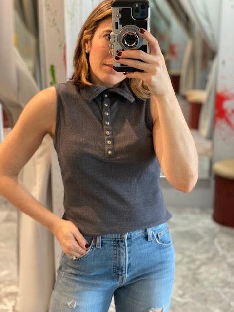 CH Grey Mock Neck Top - IF SO 