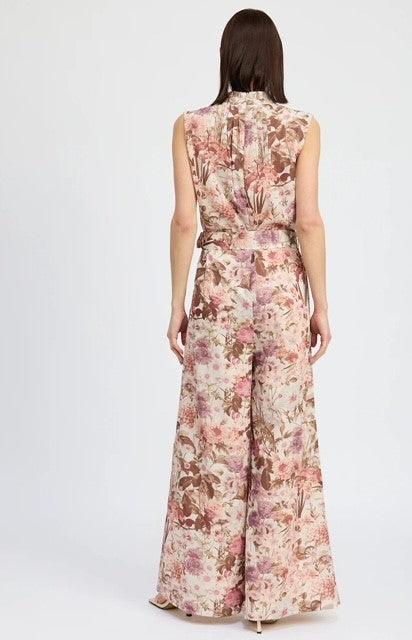 ES Floral Print Jumpsuit - IF SO 