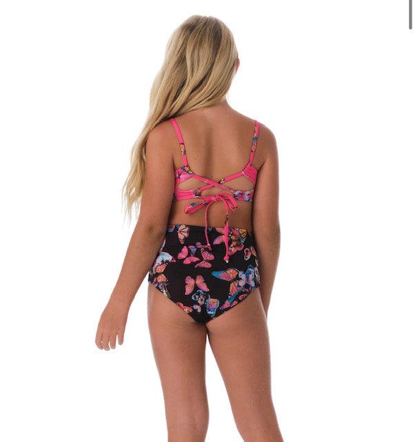 SUB Pink/Black Butterfly Bikini Set - IF SO 