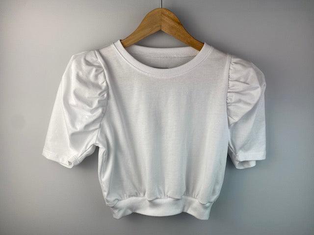 IS White Puff Sleeve Top - IF SO 