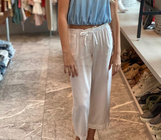 BD White Crop Pant - IF SO 