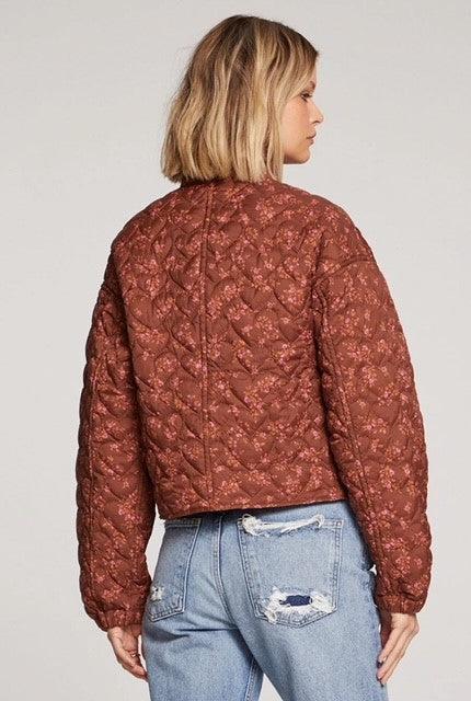 SL Rust Floral print Jacket - IF SO 