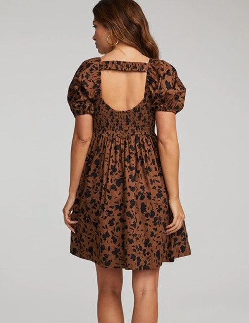 SL Brown/Black Print Dress - IF SO 