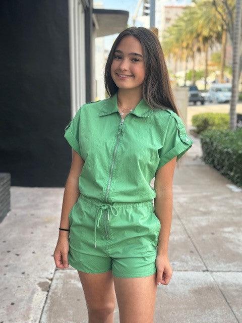 PD Meg Avocado Romper - IF SO 