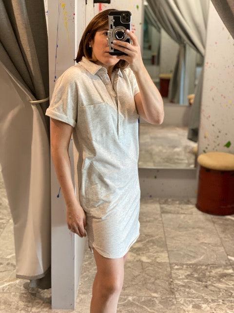 SU Heather Grey Shirt Dress - IF SO 