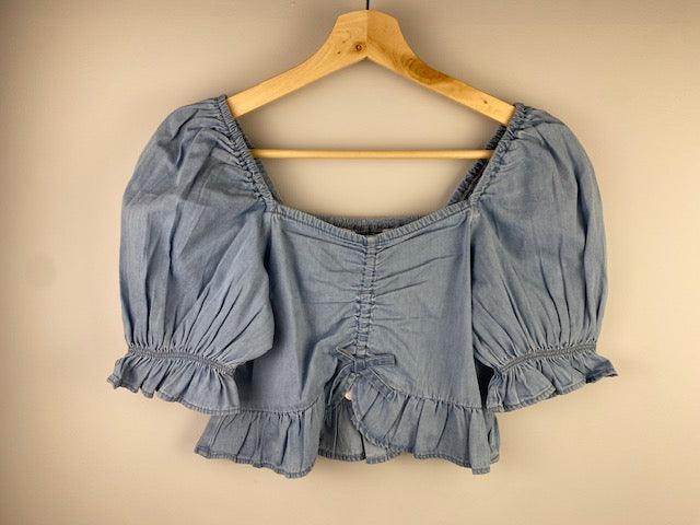 MAY Light Denim Top - IF SO 