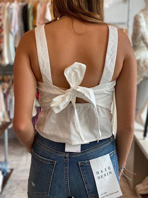 TS White Back Bow Top - IF SO 