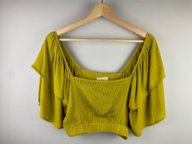 CH Mustard Ruffle Top - IF SO 