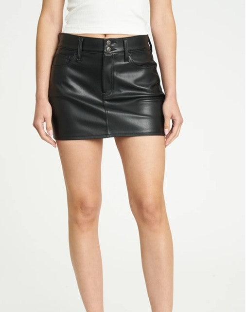 DA Cinematic Faux Leather Mini Skirt - IF SO 