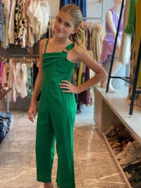 MAY Green Linen Jumpsuit - IF SO 