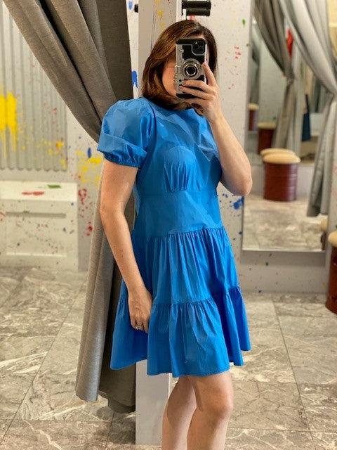 TA Blue Tiered Dress - IF SO 