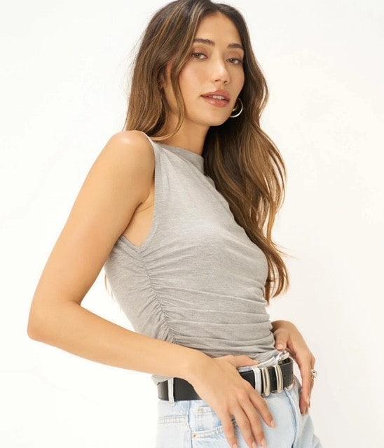 PS Grey Gathered Sides Top - IF SO 