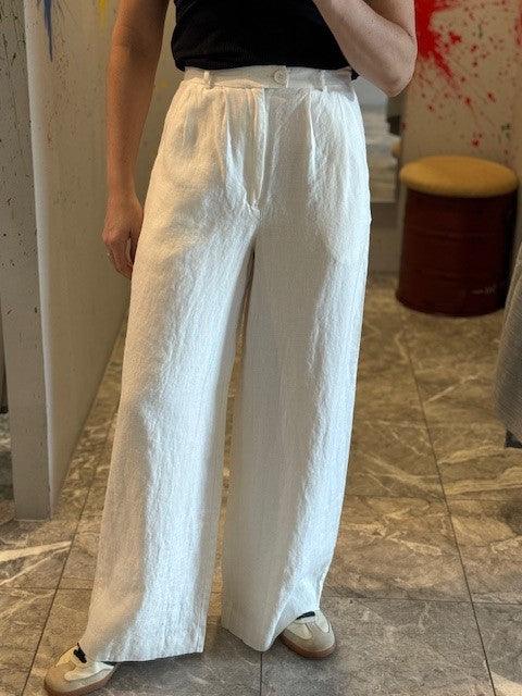 SU White Linen Pant - IF SO 