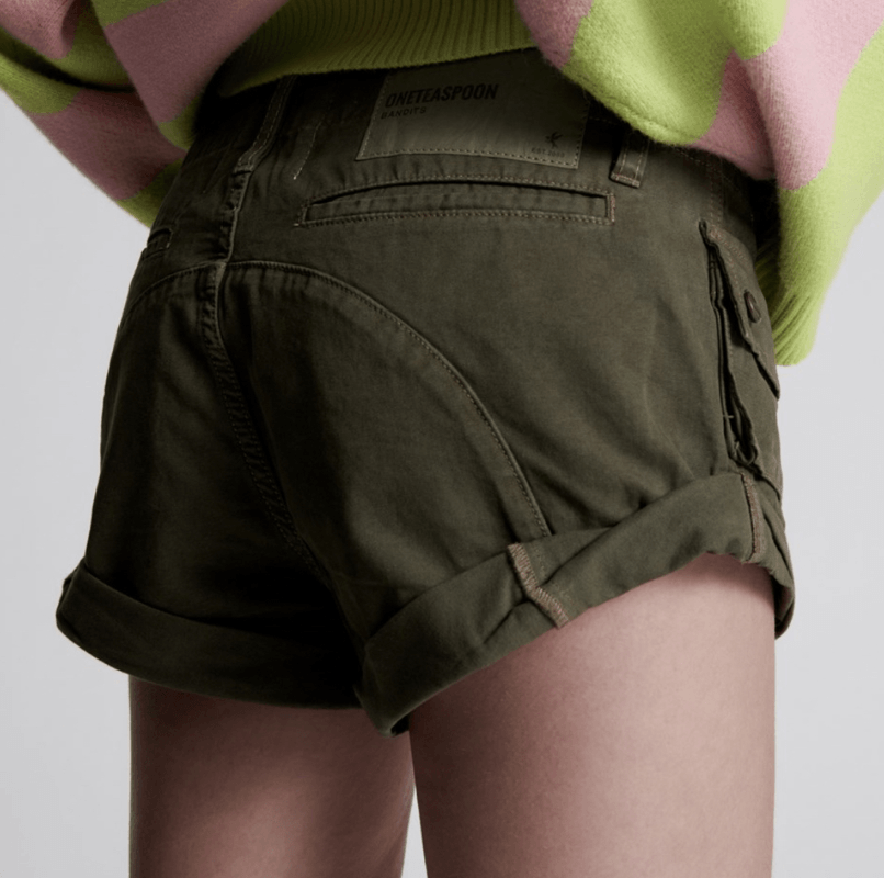 OT Dark Khaki Cadet Bandit Denim Short - IF SO 