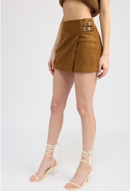 ES Camel Suede Skirt - IF SO 