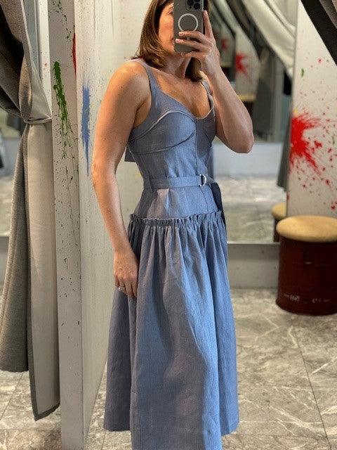 KG Steel grey Midi Dress - IF SO 