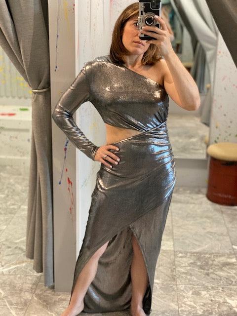 KG Silver Cutout Dress - IF SO 