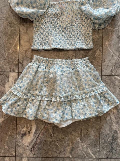 DH Blue Eyelet Skirt - IF SO 