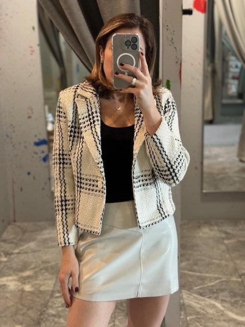 SU Black/White Tweed Jacket - IF SO 