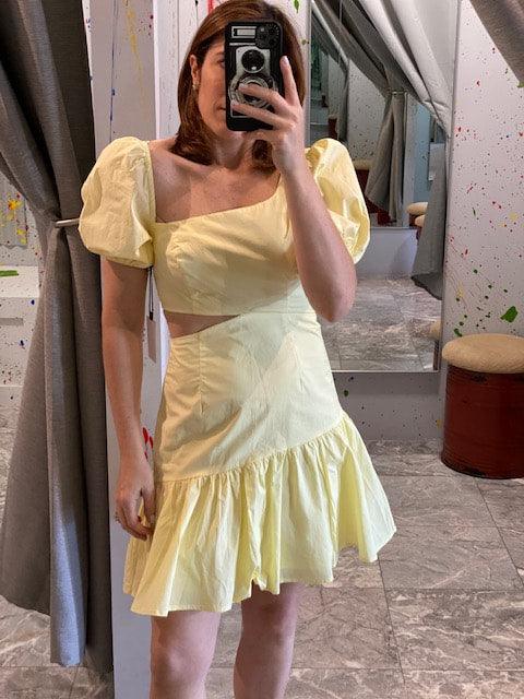 AS Yellow Cutout Dress - IF SO 