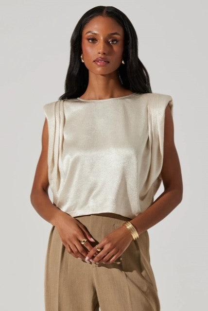 AS Cream Shimmer Top - IF SO 