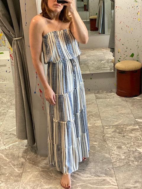 EL Blue Stripe Maxi Dress - IF SO 