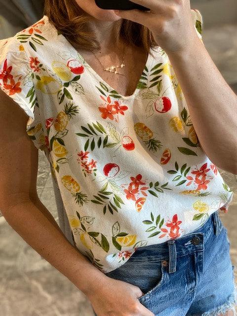 VH White Floral Top - IF SO 