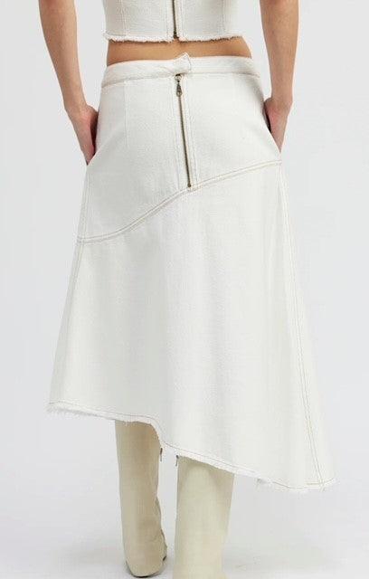 ES White Denim Skirt - IF SO 