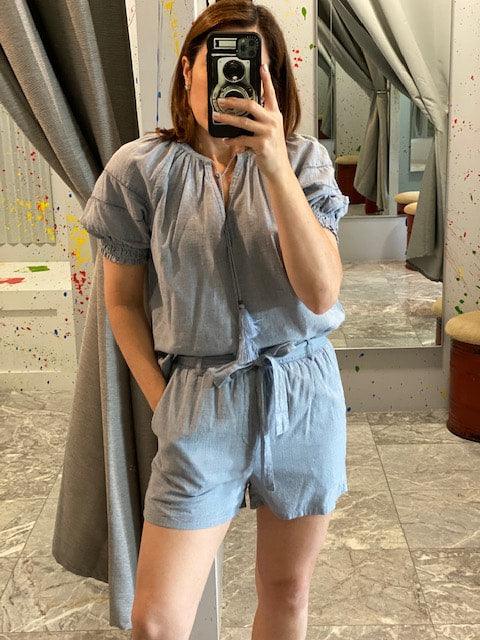 SU Blue Chambray Short - IF SO 