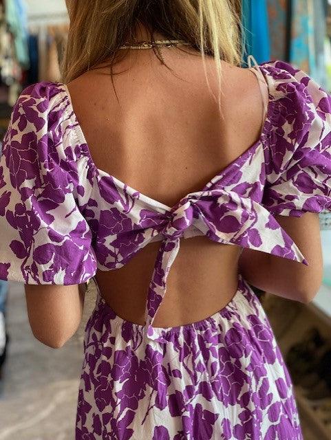 EF Purple Floral Maxi Dress - IF SO 